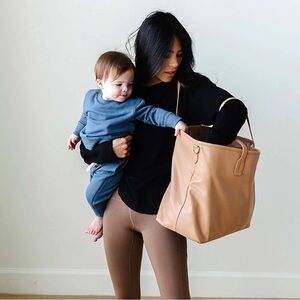 Tushbaby Totebaby Sand Vegan Leather Tote Bag Used Once!